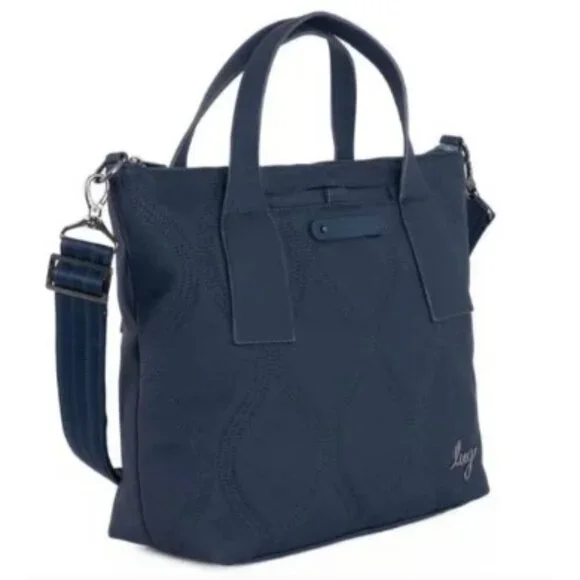 LUG Alto Matte Luxe VL (Vegan Lthr) Tote/Crossbody/Shoulder Bag/Satchel -Indigo - Picture 2 of 15